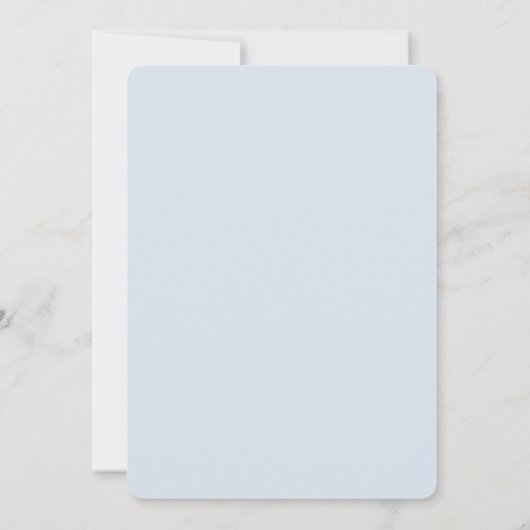 Blue Bird Floral Baby Shower Invitation 招待状 (裏面)