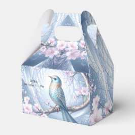 Blue Bird Floral Favor Box フェイバーボックス
