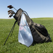 Blue Bird Floral Golf Towel ゴルフタオル (グリーン)