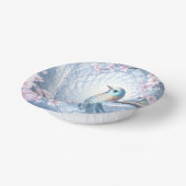 Blue Bird Floral Paper Bowl ペーパーボウル (傾斜あり)