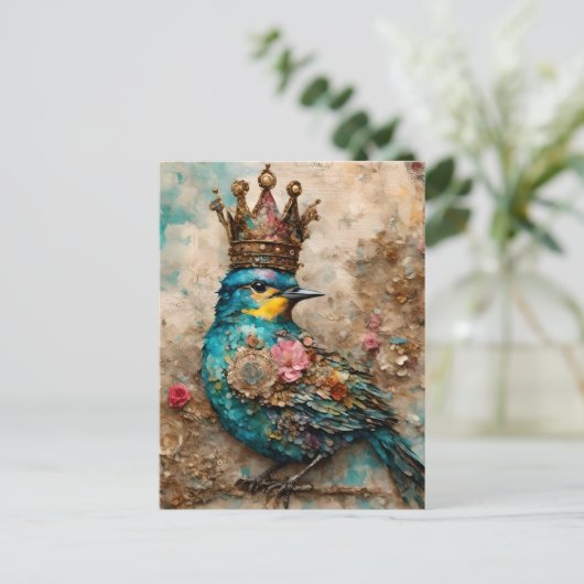 Blue Bird in a Crown ポストカード (スタンド正面)
