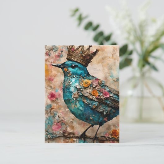 Blue Bird in a Crown ポストカード (スタンド正面)