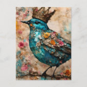 Blue Bird in a Crown ポストカード (正面)