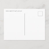 Blue bird Madeira Chaffinch (Fringilla maderensis) ポストカード (裏面)