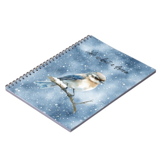 Blue Bird on a Tree Branch ノートブック (左側)