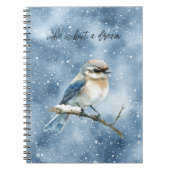Blue Bird on a Tree Branch ノートブック (正面)