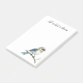 Blue Bird on a Tree Branch ポストイット (アングル)