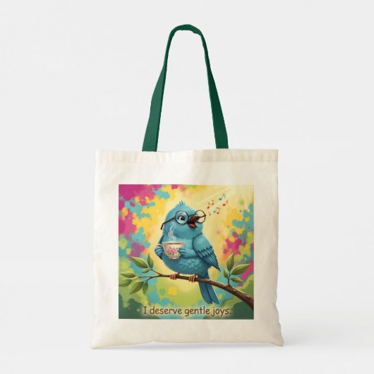 Blue Bird Quote Tote Bag トートバッグ (裏面)