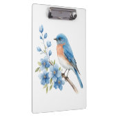 Blue bird with blue flowers クリップボード (右)