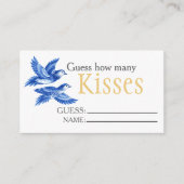 Blue  birds  "Guess How Many Kisses" Bridal Game  エンクロージャーカード (正面)