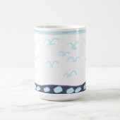 Blue birds mug-ceramic コーヒーマグカップ (中央)