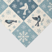 Blue Birds & Snowflakes Christmas Winter Decoupage 薄葉紙 (詳細)