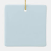 Blue Birds Together Forever Christmas セラミックオーナメント (裏面)