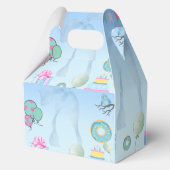 Blue  Birthday Invitation フェイバーボックス (裏面)