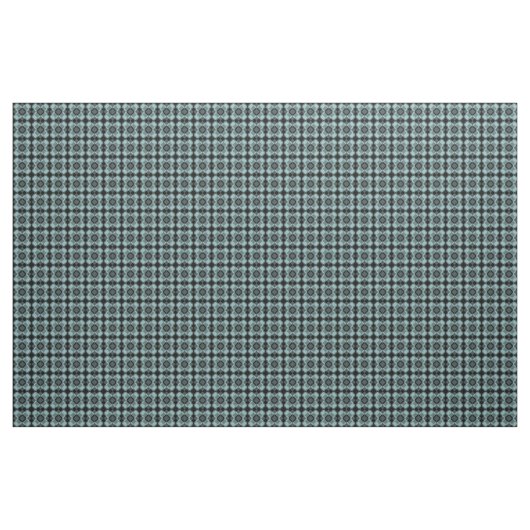 Blue Black Checker Argyle Pattern ファブリック (ヤード)