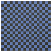 Blue & Black Checkerboard ファブリック (見本)