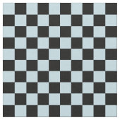 Blue & Black Checkerboard ファブリック (クローズアップ)