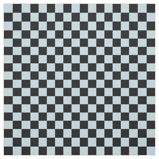 Blue & Black Checkerboard ファブリック (見本)