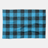  Blue Black Crosshatch Buffalo Check キッチンタオル (横)