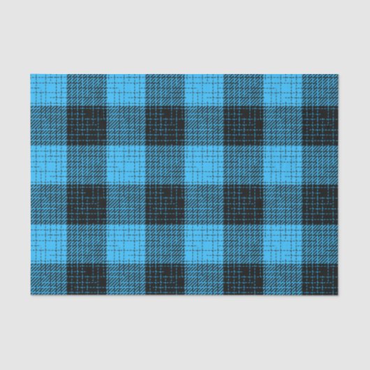  Blue Black Crosshatch Buffalo Check 薄葉紙 (正面)