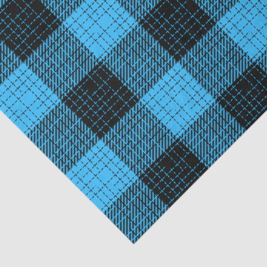  Blue Black Crosshatch Buffalo Check 薄葉紙 (詳細)