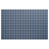 Blue & Black Gingham Plaid ファブリック (ファットクウォーター)