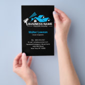 Blue Black House Pressure Washing Service チラシ (ハンドル)