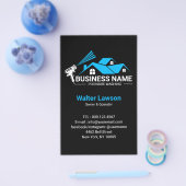 Blue Black House Pressure Washing Service チラシ (シングル)