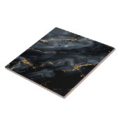 Blue-Black Marble Gold Glitter ID1172a タイル (側面)