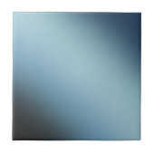 Blue Black Ombre Gradient Blur Abstract Design タイル (正面)