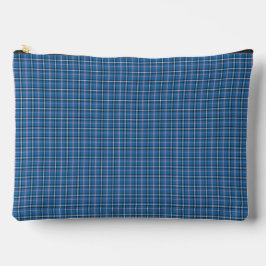 Blue Black Plaid Classic Pattern Modern アクセサリーポーチ