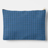 Blue Black Plaid Classic Pattern Modern アクセサリーポーチ (裏面)