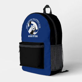 blue black volleyball team colors team name プリントバックパック