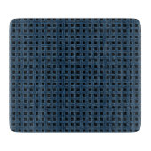 Blue Black Weave Pattern カッティングボード (正面)