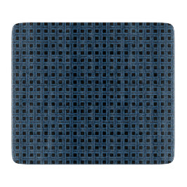 Blue Black Weave Pattern カッティングボード
