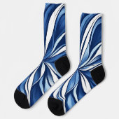 Blue Bliss Organic Floral ソックス (左)