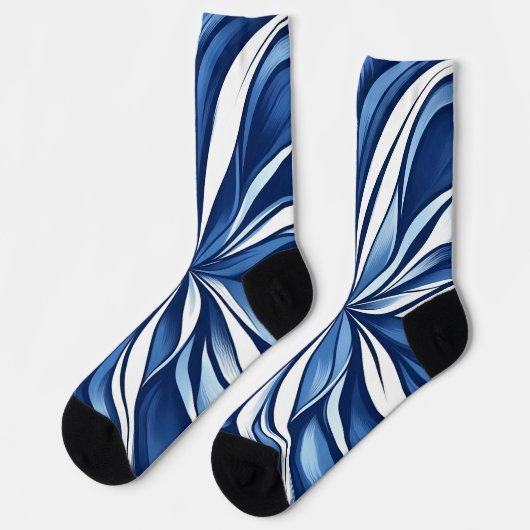 Blue Bliss Organic Floral ソックス (左)