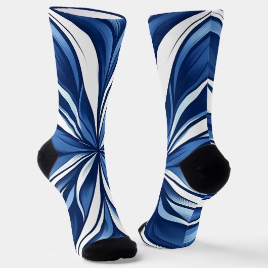 Blue Bliss Organic Floral ソックス (傾斜あり)