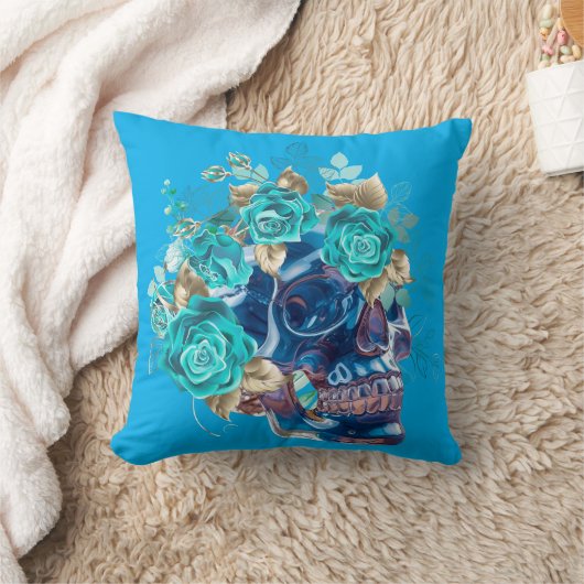 Blue Bloom Requiem クッション (ブランケット)