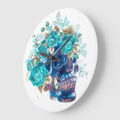 BLUE BLOOM REQUIEM ラージ壁時計 (傾斜)