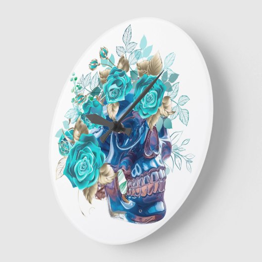 BLUE BLOOM REQUIEM ラージ壁時計 (傾斜)