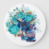 BLUE BLOOM REQUIEM ラージ壁時計 (正面)