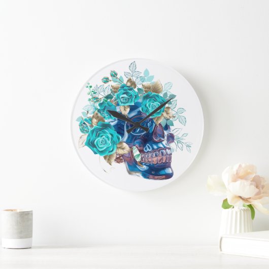BLUE BLOOM REQUIEM ラージ壁時計 (ホーム)