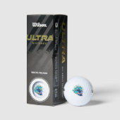 Blue Bloom Requiem Golf Balls – Premium Floral Pat ゴルフボール (パッケージ)