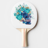 Blue Bloom Requiem Ping Pong Paddle – Artistic Flo 卓球ラケット (正面)