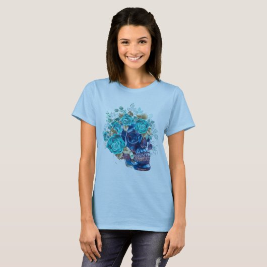 Blue Bloom Requiem WOMEN'S T SHIRT Tシャツ (正面フル)