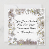 Blue Blossom招待状パーソナライズされたRSVPカード 招待状 (正面)