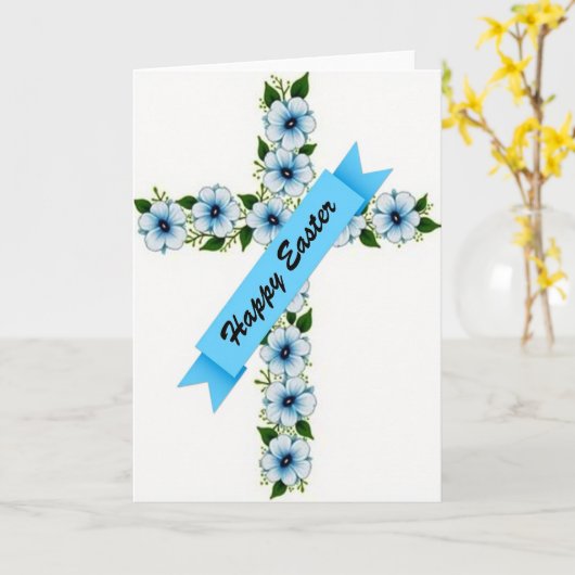Blue Blossom Cross Season Card カード (黄色い花)