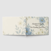 Blue Blossom Wedding Guest Book – Personalised  ゲストブック (全面)
