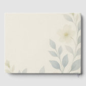 Blue Blossom Wedding Guest Book – Personalised  ゲストブック (裏面)